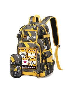 Cartoon Middle School Student Backpack Primary School Student Large Capacity School Bag Pencil Case Set 41*14*28cm
