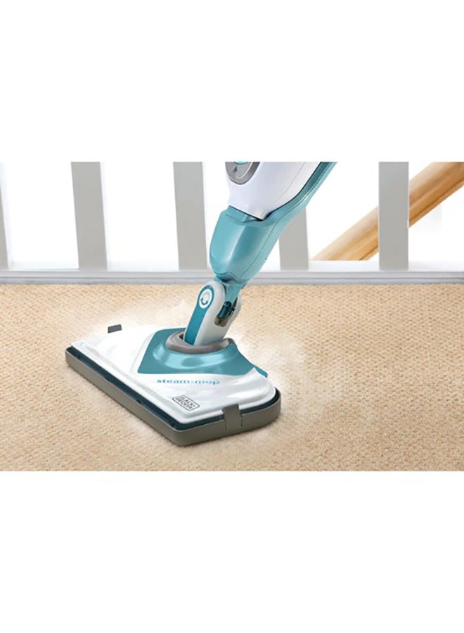 BLACK+DECKER 2-In-1 Steam Mop Delta Head And SteaMitt With 15 Accessories 1600 W BHSM1610DSM-GB White/Aqua - Image 5