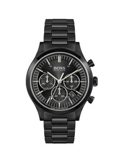 HUGO BOSS Men Clasp Chronograph Round Stainless Steel Wrist Watch - 1513802 44 Mm  - Image 1