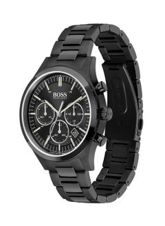 HUGO BOSS Men Clasp Chronograph Round Stainless Steel Wrist Watch - 1513802 44 Mm  - Image 3