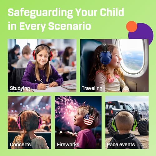 Vanderfields Kids Ear Protection - Age 3-16 - 26dB - Noise Canceling Headphones - Ear Muffs for Children - Earmuffs for Autism, Boys & Girls - Image 5