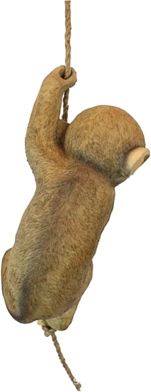 The Decorshed Resin Hanging Monkey for Garden Decoration, Home Decoration, Monkey Figure (Brown) - Image 5