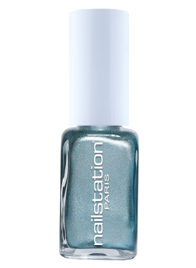 Blue Chrome Nail Polish – Metallic Chromatic Finish, Glossy Classic Lacquer | Skinny