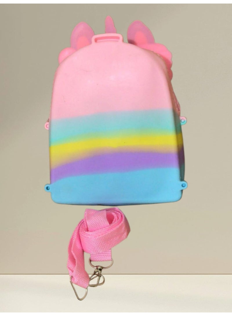 2-in-1 Mini Bubbles Silicone Kids Backpack – Cute Design with Single Zipper – For Ages 3 to 5 Years  - Image 3