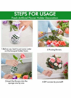 Excefore Wedding Bouquet Holder, 6-Pack Bouquet Holder, Fresh Artificial Flowers Holder Decoration Bridal Bouquet, DIY Wedding Foam Bouquet Handle, for Flower Arrangement, Bridal Bouquets for Wedding  - Image 5