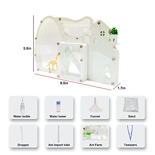 EXBEPE Large Sand Ant Farm Castle,Ant Habitat with Dinosaur Digging to Study Ant Colony Ecosystem Behavior,Science Educational Gift for Kids - Image 5