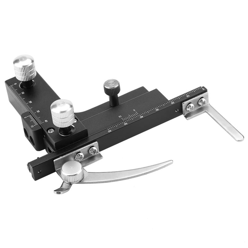 Microscope Accessories Movable Caliper Ruler Mechanical Stage X‑Y Moveable Stage with Scale - Image 5