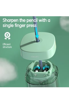 Deli Deli VA3 USB/Battery Electric Sharpener with Tungsten Blade, 100-Pencil Capacity, Visual Shavings Box - Green  - Image 3