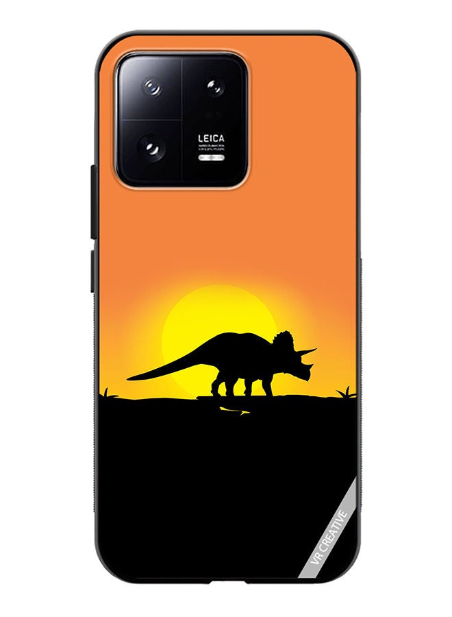 VR CREATIVE Protective Case Cover For Xiaomi 13 Dinosaur Design Multicolour - Image 1