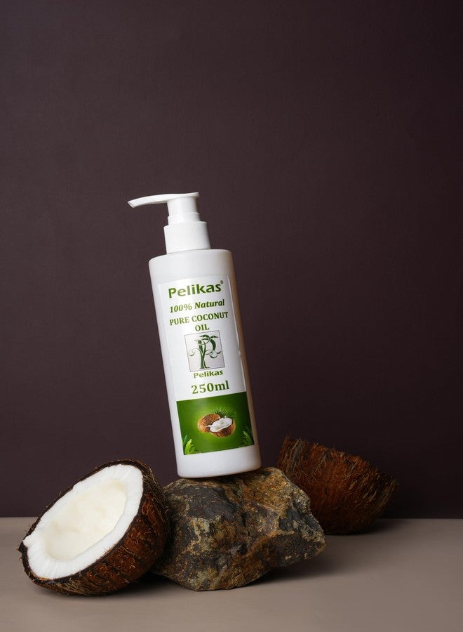 Pelikas Hair Care Anti Hair Fall And Smoothness Natural Harble Hair Fall For Soft, Strong Hair Growth and Hair Fall Control with Natural Pure Coconut Hair Oil Unisex Nariyel Tel-250ml - Image 2
