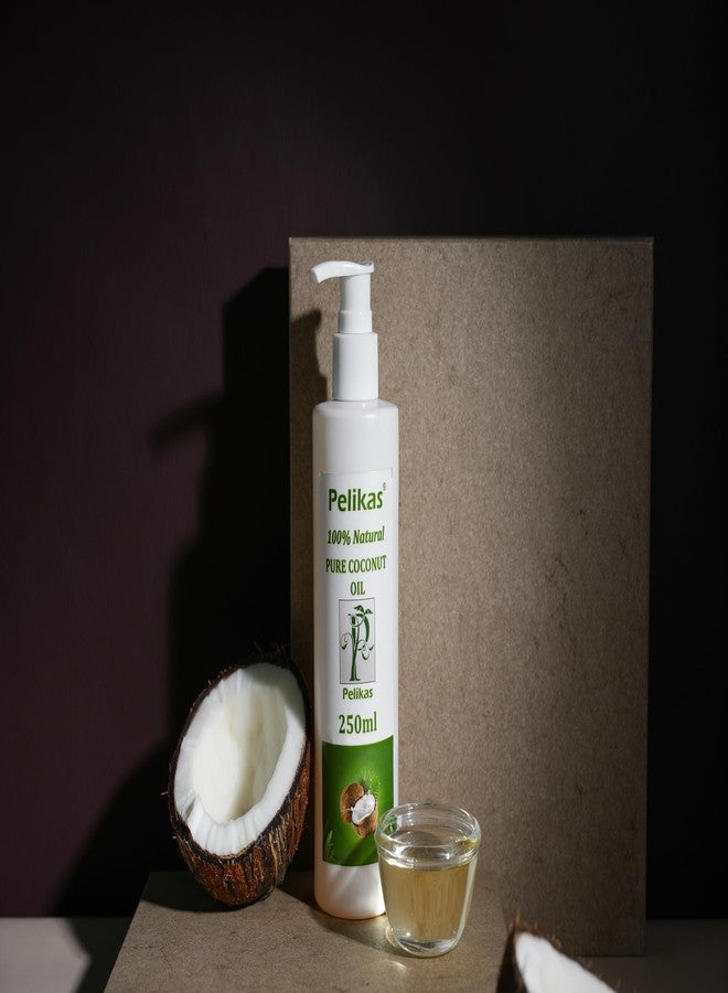Pelikas Hair Care Anti Hair Fall And Smoothness Natural Harble Hair Fall For Soft, Strong Hair Growth and Hair Fall Control with Natural Pure Coconut Hair Oil Unisex Nariyel Tel-250ml - Image 5