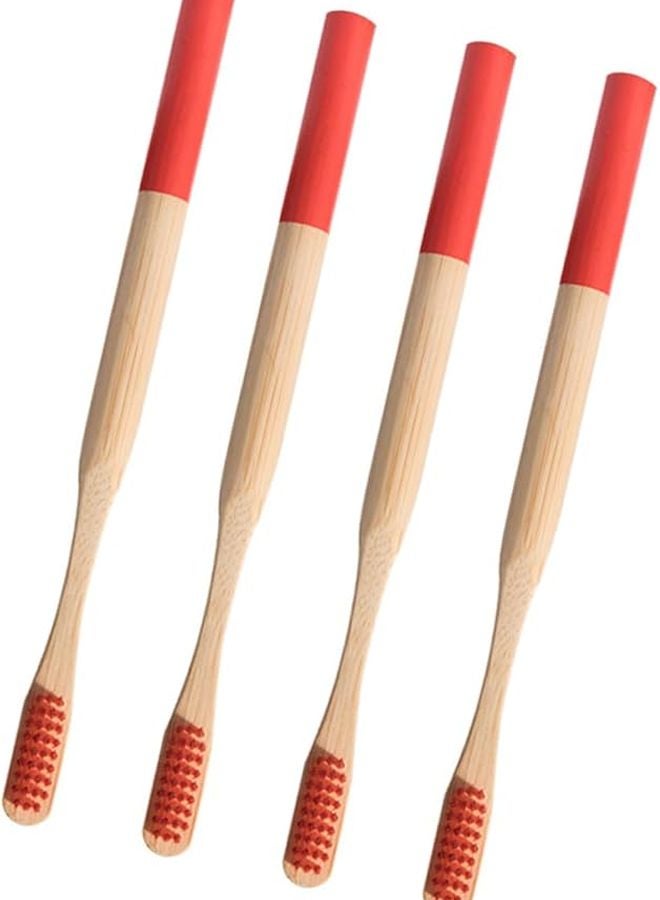BAMBOO TOOTH BRUSH RED MEDIUM