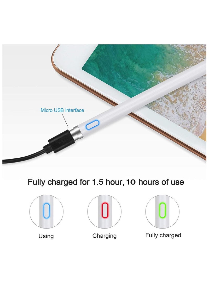 Stylus Pen for Touch Screens Rechargeable 1.5mm Fine Point Active Capacitive Stylus Smart Pencil Digital Compatible iPad and Most Tablets - Image 4