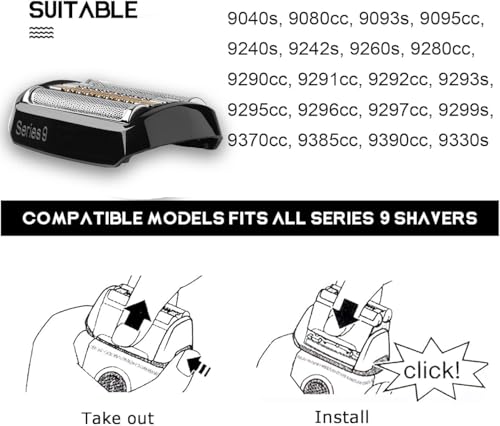 Tomorrow will be better 92B Replacement Head Series 9 Electric Shaver Replacement Head Compatible with Braun S9 Sport Replacement Head 92B Foil Blades for All Series 9 Shavers 9477cc9330s9465cc9460cc9419s9390cc9385cc - Image 3