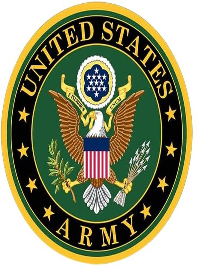 eDesign 2-Pack United States Army Vinyl Sticker Decal - 4 Inches - Us Army Military Stickers and Decals for Car Truck Van Window Bumper Laptop Tablet Cup Tumbler Water Bottle and Any Smooth Surface - Image 2