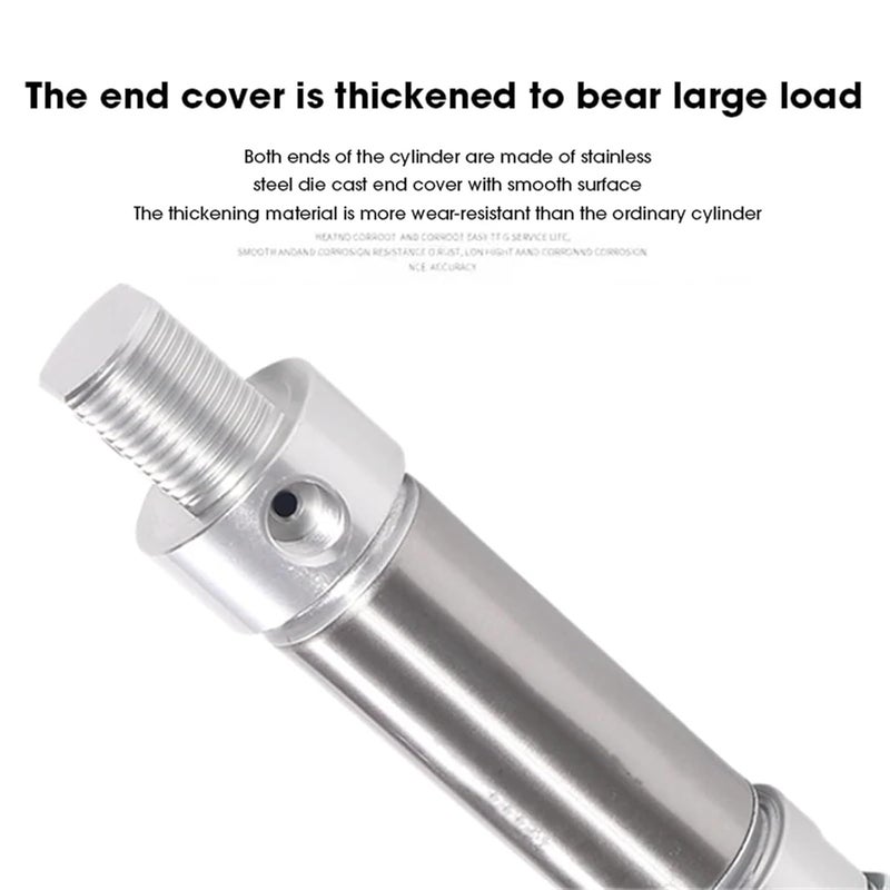 MA32 Stainless Steel Magnetic Ring Double Acting Small Pneumatic Air Cylinder 25mm Stroke - Image 4