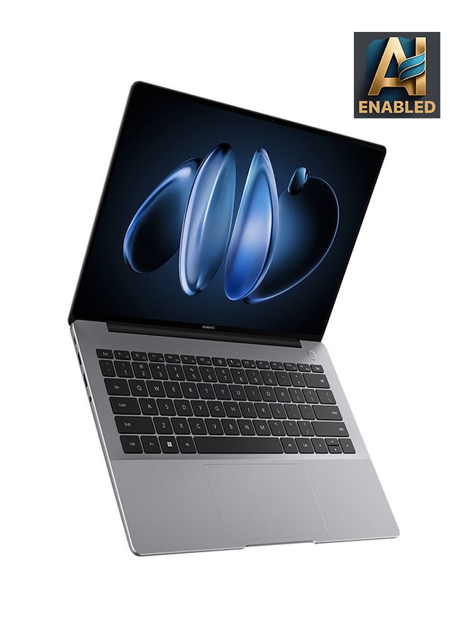 HUAWEI Matebook 14 Laptop With 14.2-Inch 2.8K OLED Touch Display, Core Ultra 5 125H Processor/16GB RAM/1TB SSD/Intel Iris XE Graphics/Windows 11 Home English/Arabic Space Gray - Image 1