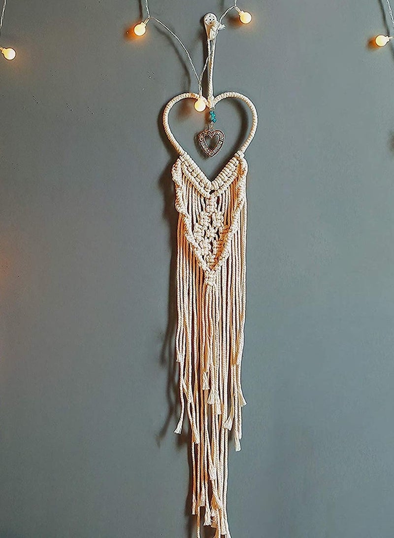 Y&D 8 Metal Rings Golden Hoop Craft Heart-Shaped Ring Lace Pendant Wedding Wreath Decoration Dream Catcher Supplies Creation DIY Crafts  - Image 4