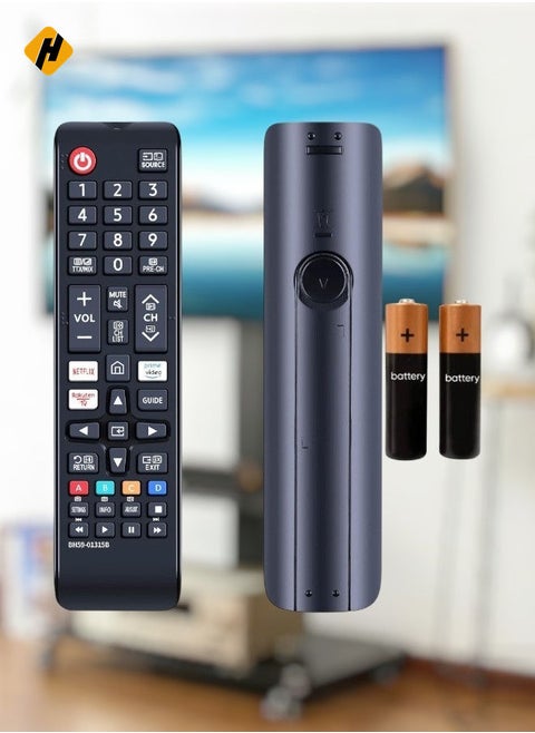 BN59-01315B Replacement Remote Control for Samsung Smart TV – Compatible with UE43RU7102K, UE49RU7300K, UE49RU7300W, UE50RU7100W, UE43RU7105K, UE43RU7170U, UE43RU7172U, UE7172RU75U – Easy Control, Battery Included