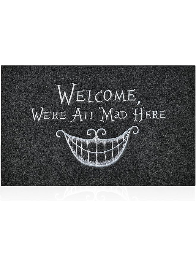 The Bros Black Doormat Funny Outdoor Mat with Non Slip Rubber Backing Easy to Clean Welcome Door Mat Indoor Front Door Entrance Mats - Image 1