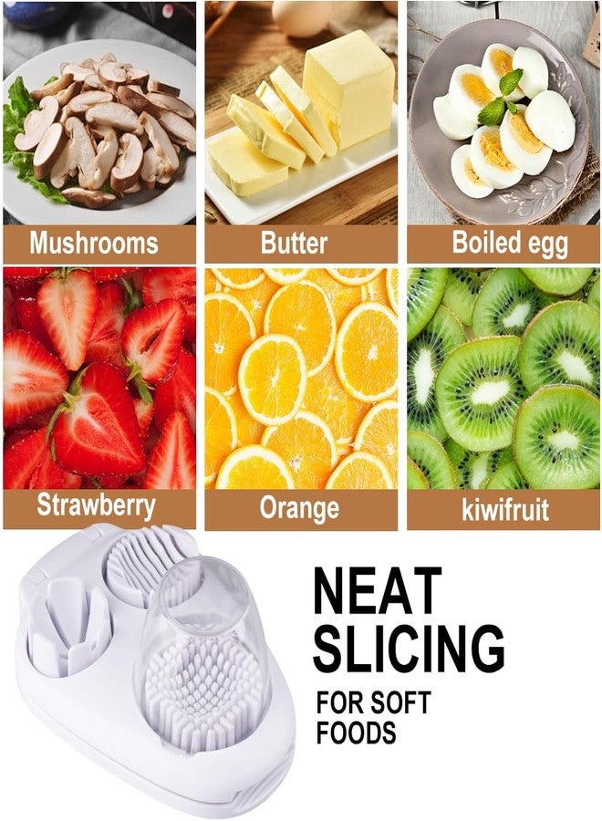 Velicber 3 in 1 Egg Slicer For Hard Boiled Eggs, 3 Slice Modes Egg Slicer with Stainless Steel Wire Egg Cutter Heavy Duty for Hard Boiled Eggs, Strawberry, Grape, Kitchen Dicer Tool - Image 5