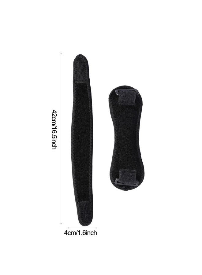 klarako Patella Knee Strap, Knee Pain Relief Support Brace Meniscus Protector Belt Knee Tendonitis Strap for Hiking, Soccer, Basketball, Running, Jumpers Knee, Tennis, Volleyball & Squats(Black) - Image 3