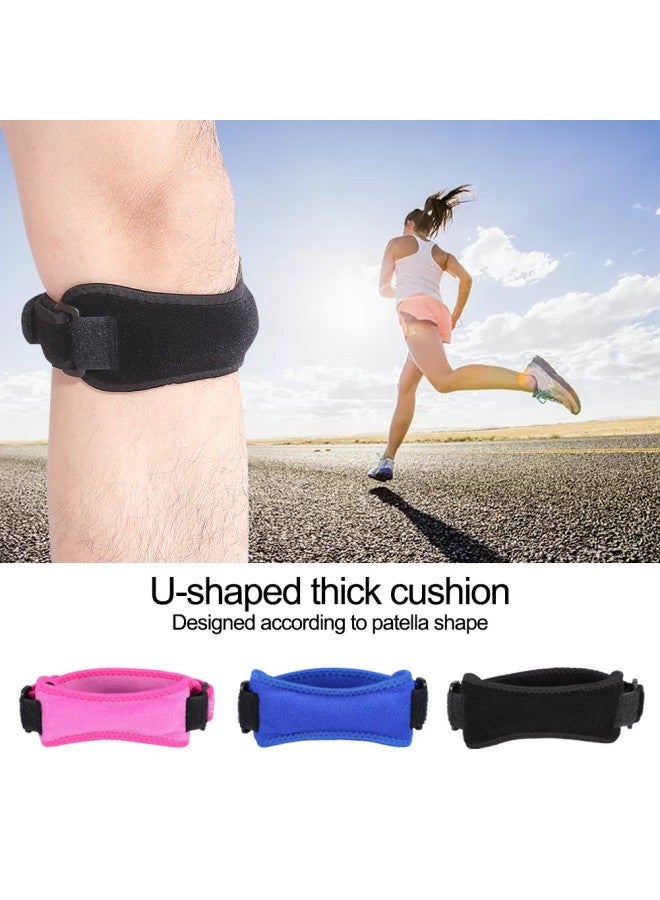klarako Patella Knee Strap, Knee Pain Relief Support Brace Meniscus Protector Belt Knee Tendonitis Strap for Hiking, Soccer, Basketball, Running, Jumpers Knee, Tennis, Volleyball & Squats(Black) - Image 4