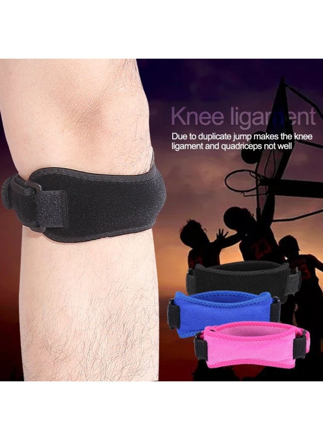 klarako Patella Knee Strap, Knee Pain Relief Support Brace Meniscus Protector Belt Knee Tendonitis Strap for Hiking, Soccer, Basketball, Running, Jumpers Knee, Tennis, Volleyball & Squats(Black) - Image 5