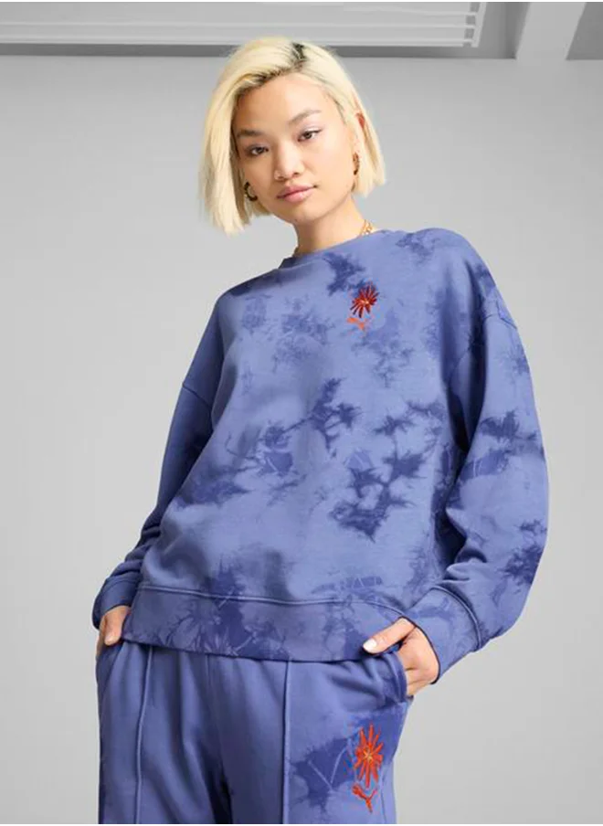 PUMA Wardrobe Essential Floral Pack Oversized Sweatshirt