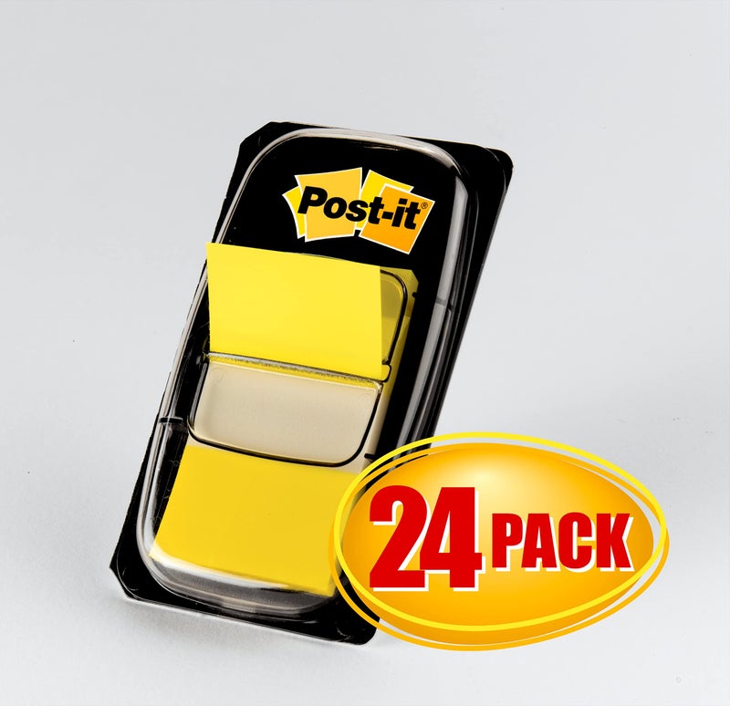 Post It Post-it Flags Value Pack, 50/Dispenser, 24 Dispensers/Pack, 1 in Wide, Yellow (680-5-24) - Image 3
