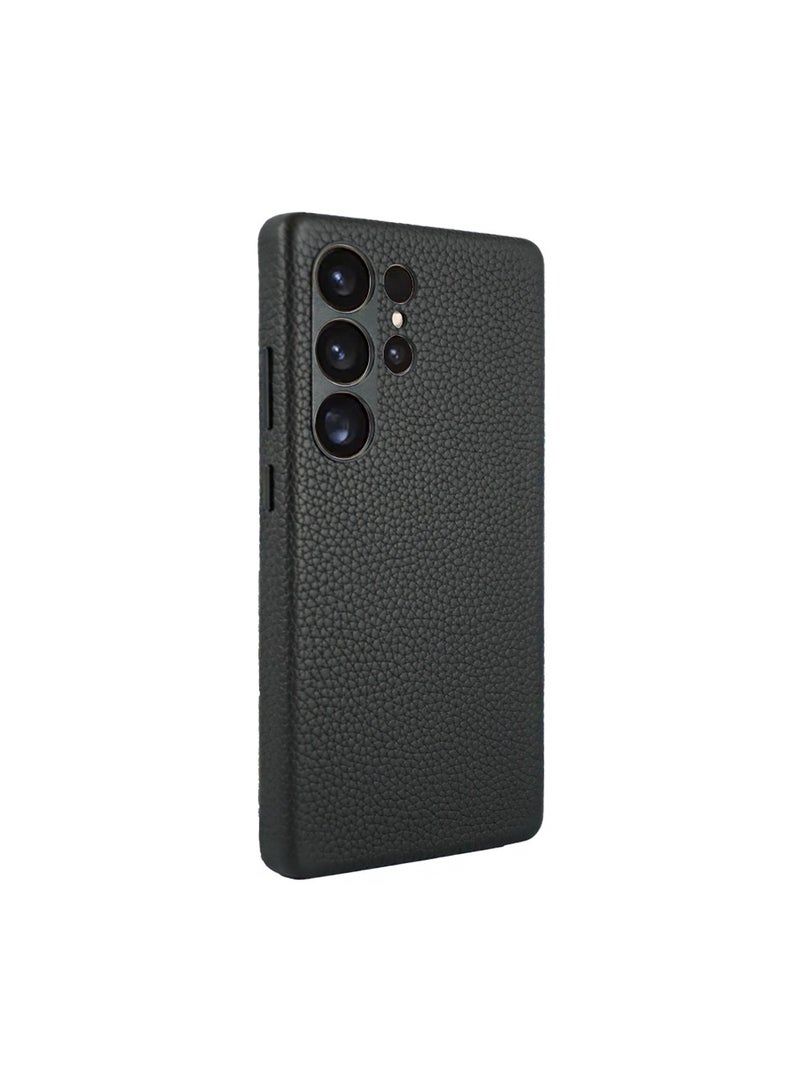 A-Case حافظة أمور من سلسلة My Case مصنوعة من جلد طبيعي فاخر لحماية كاملة متوافقة مع Magsafe - أسود - Image 2