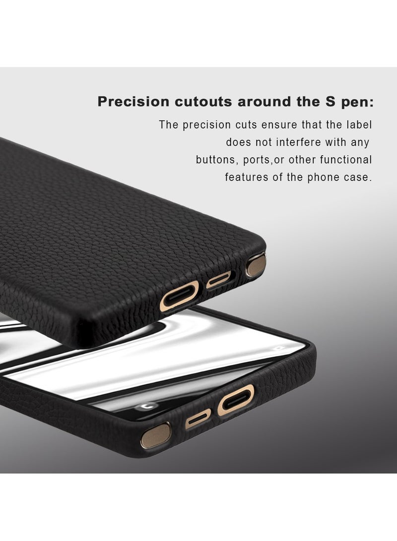 A-Case حافظة أمور من سلسلة My Case مصنوعة من جلد طبيعي فاخر لحماية كاملة متوافقة مع Magsafe - أسود - Image 3