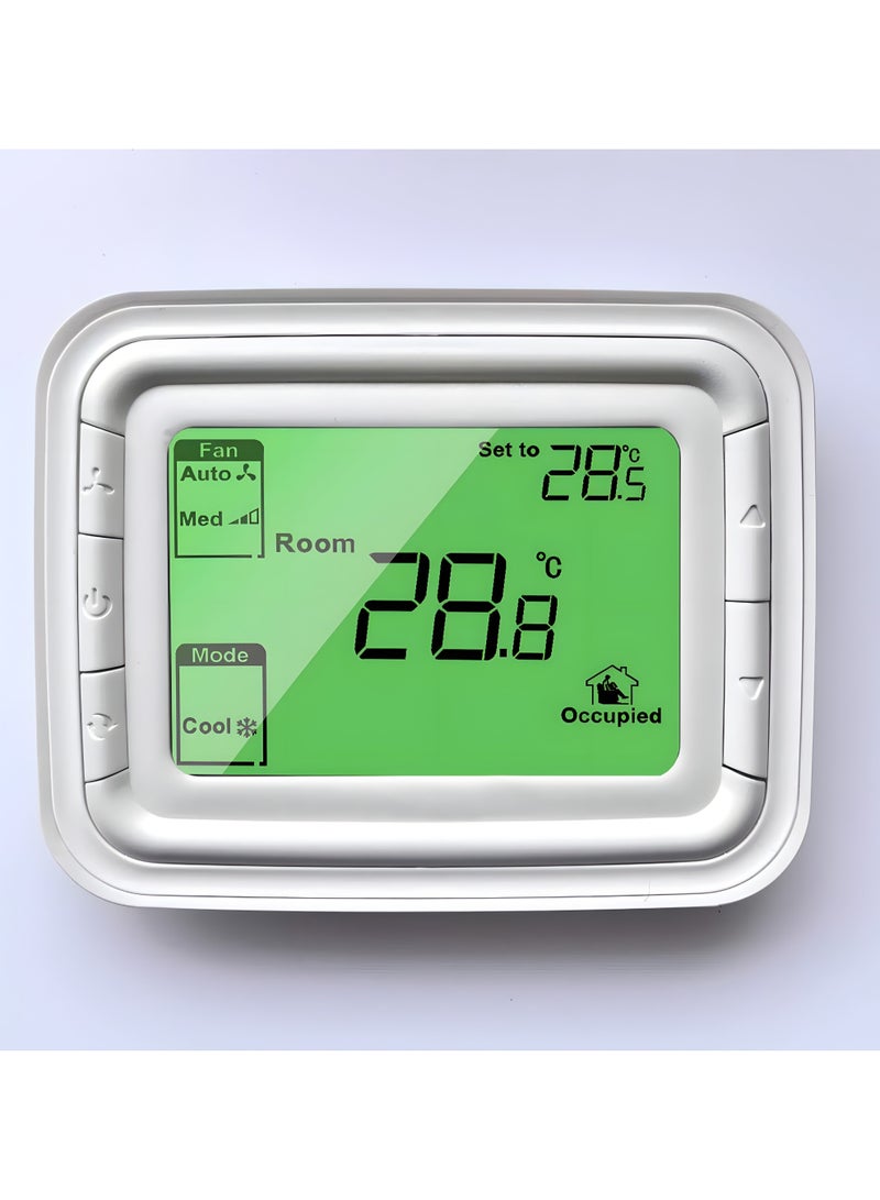 هوني ويل منظم حرارة تشغيل/إيقاف تشغيل مروحة Honeywell Home T6861H2WG، مع مستشعر عن بعد ومدخلات تراجع عن بعد - Image 1
