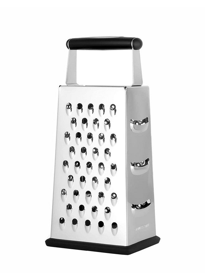 NAALSA - Tokyo 4 Side Stainless Steel Professional Multi Purpose Grater Vegetable Chopper Slicer Kitchen Cutter, Shredder for Cheese & Vegetables 9 inch - Image 1