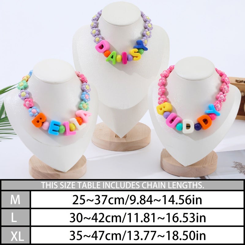 Purple Macaron Flower DIY Dog Collar Adjustable Engraving Safety - Image 2