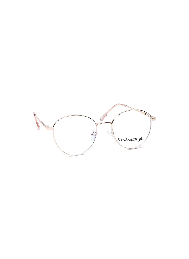 fastrack Gold Round  Rimmed Eyeglasses