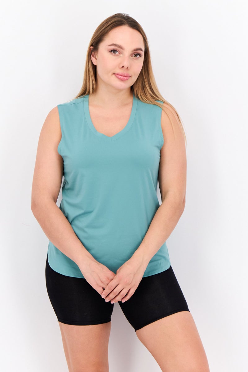 HEAD Women Sportswear Fit Sleeveless Training Top, Sage Green - Image 1