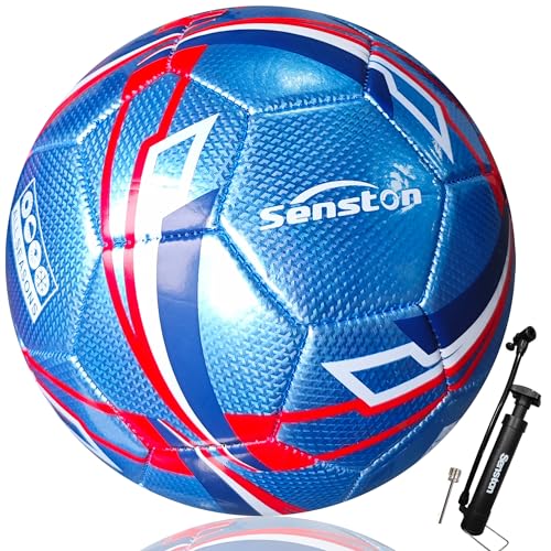 Senston Size 3 Soccer Ball with Inflation Pump HeavyDuty Waterproof for Indoor Outdoor Training Recreational Play - Image 1