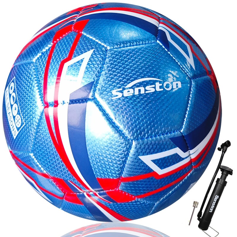 Senston Size 3 Soccer Ball with Inflation Pump HeavyDuty Waterproof for Indoor Outdoor Training Recreational Play - Image 2