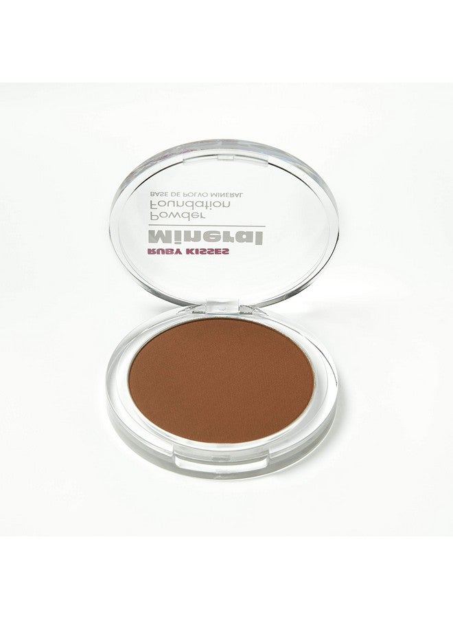 Ruby Kisses Mineral Pressed Powder Foundation, Medium To Full Coverage Natural Finish 0.35 Ounce (Cognac) - Image 3