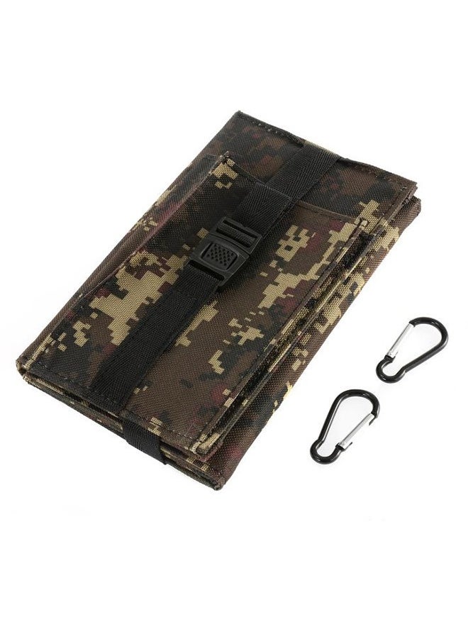 Portable Solar Charger, Foldable Solar Panel 5V20W, Mobile Phone Power Bank USB Battery Charging Outdoor Waterproof Camping Electronics