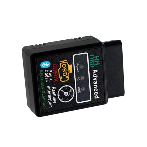 yorpyep Car OBD2 Bluetooth Diagnostic Tool Wireless Reset and Clear Fault Codes Device OBDII Engine Light Eliminates Scanner with Exclusive App Universal for iOS Android Windows Black - Image 1