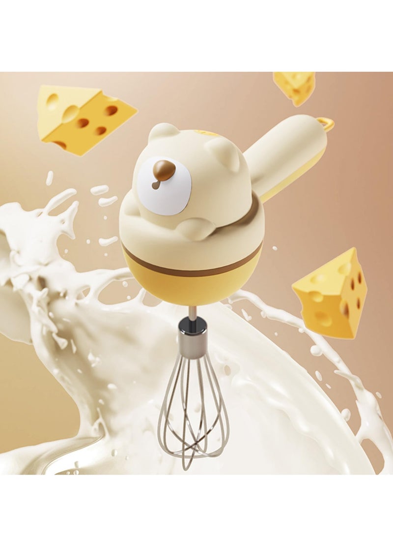SYOSI - Electric Hand Mixer, Cordless Handheld Mini Whisk with 3-Speed Adjustment, Versatile Egg Beater for Baking, Whipping, Mixing Pudding, Cookies, Cakes - Image 1