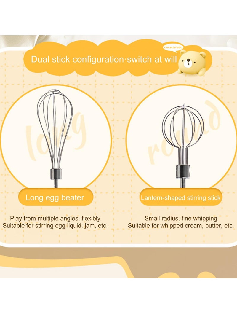 SYOSI - Electric Hand Mixer, Cordless Handheld Mini Whisk with 3-Speed Adjustment, Versatile Egg Beater for Baking, Whipping, Mixing Pudding, Cookies, Cakes - Image 1
