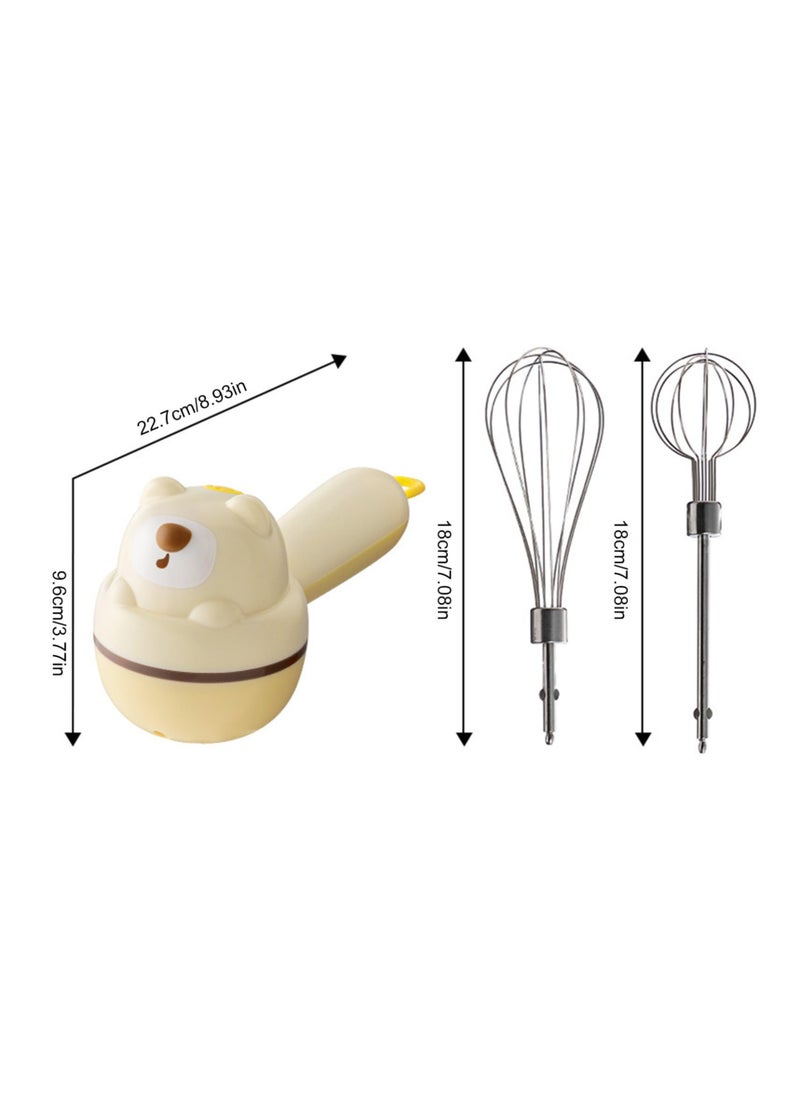 SYOSI - Electric Hand Mixer, Cordless Handheld Mini Whisk with 3-Speed Adjustment, Versatile Egg Beater for Baking, Whipping, Mixing Pudding, Cookies, Cakes - Image 1