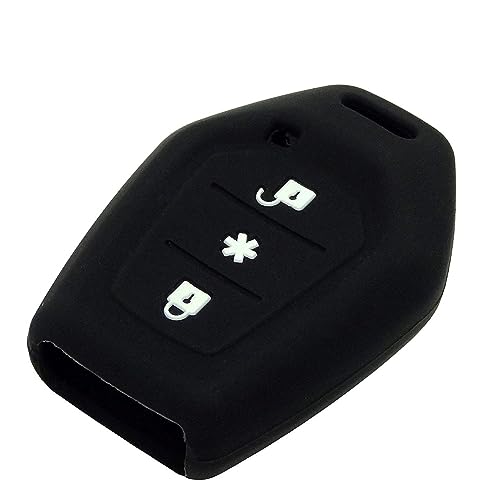 SHOPOFLUX Silicone Car Key Cover Compatible With Mahindra Tuv 300 Remote Key (Pack Of 2),Black - Image 5