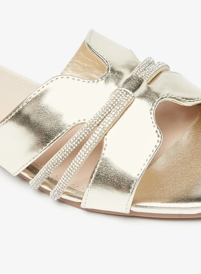 فلورا بيلا من شو إكسبرس Women's Embellished Slip-On Sandals Ramadan Collection