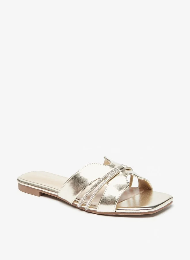 فلورا بيلا من شو إكسبرس Women's Embellished Slip-On Sandals Ramadan Collection