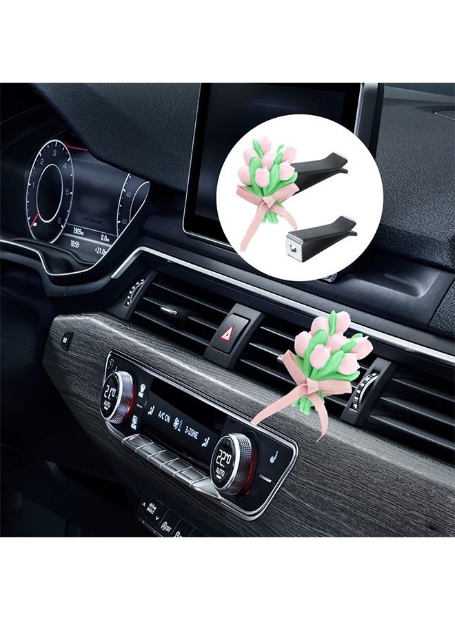 20 Pieces Square Head Car Vent Clips,Car Auto Air freshener Outlet Clips Car Diffuser Vent Clip,Car Outlet Perfume Clips Auto Air Conditioner Clips, Air Freshener Vent Clips - Image 3