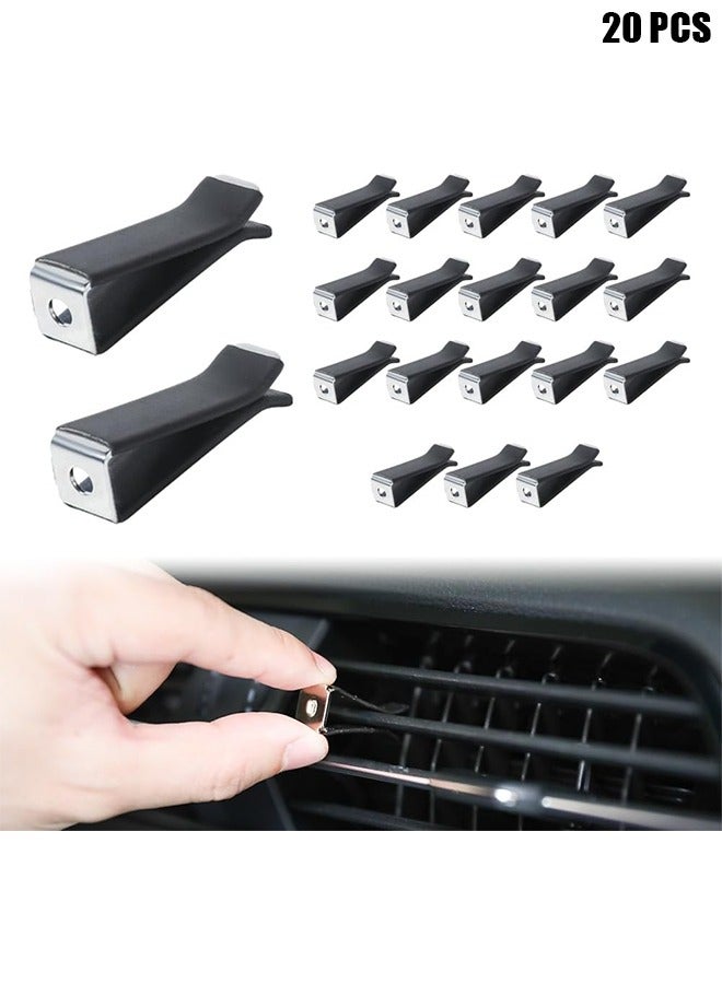 20 Pieces Square Head Car Vent Clips,Car Auto Air freshener Outlet Clips Car Diffuser Vent Clip,Car Outlet Perfume Clips Auto Air Conditioner Clips, Air Freshener Vent Clips - Image 1